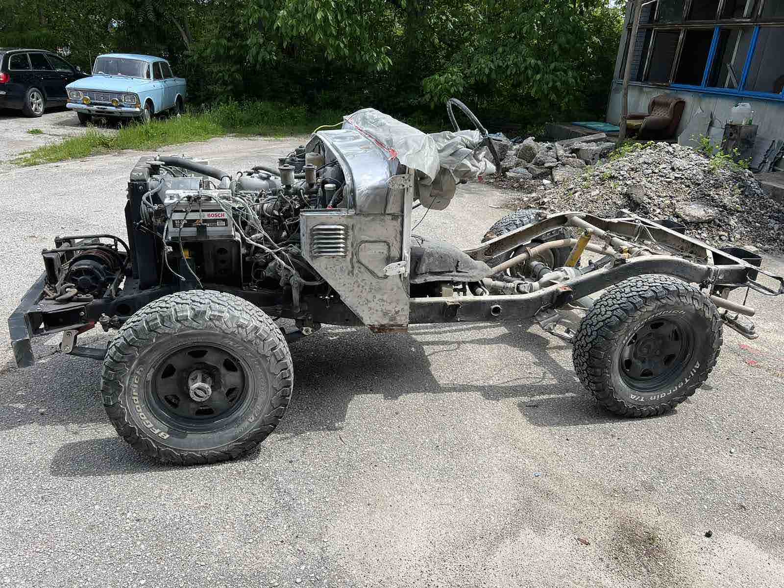 frame and engine